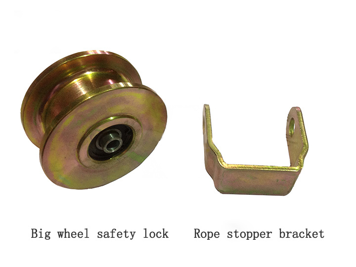 Big wheel safety lock rope stopper bracket